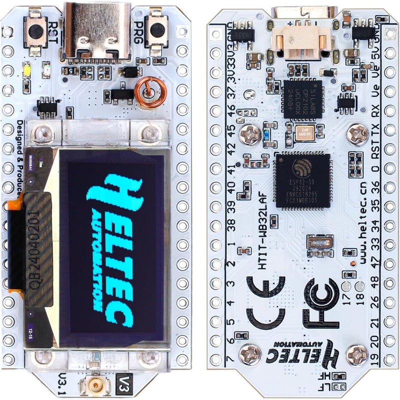 MakerHawk لوحة وحدة ESP32 LoRa V3 مع مجموعة بطارية 3000mAh - مع هوائي 863-928MHz وأجهزة SX1262 LoRa V3 لمشاريع Meshtastic Arduino LoRawan IOT - Image 2